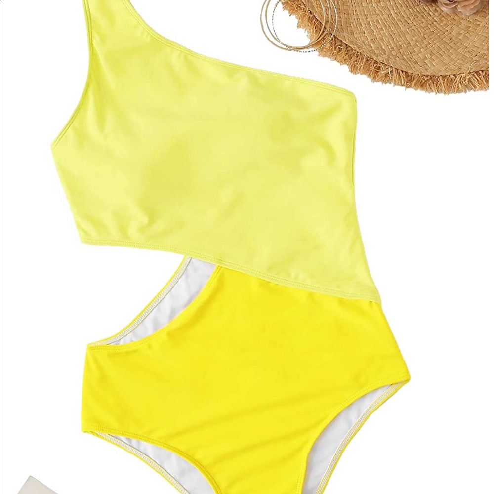 One Shoulder Cut Out One Piece